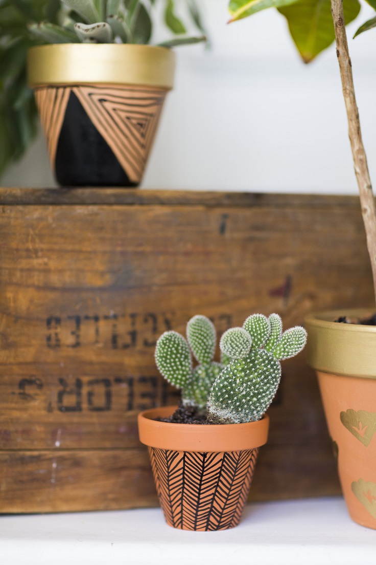 Sharpie-Painted-Terra-Cotta-Pots