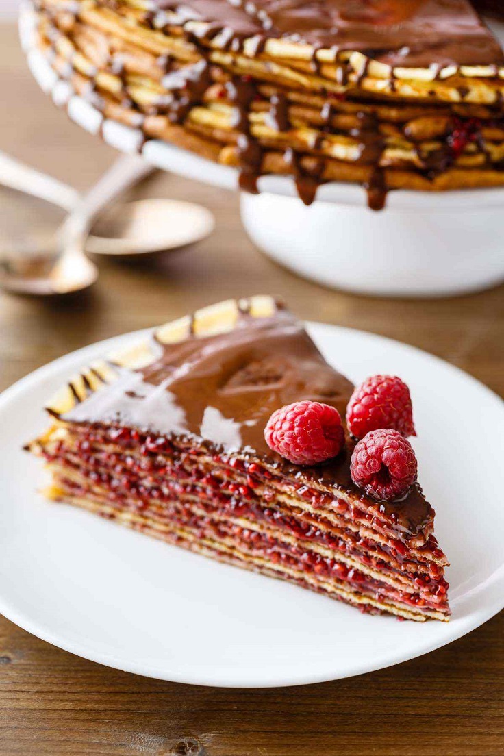 Layered-Raspberry-Crepe-Cake