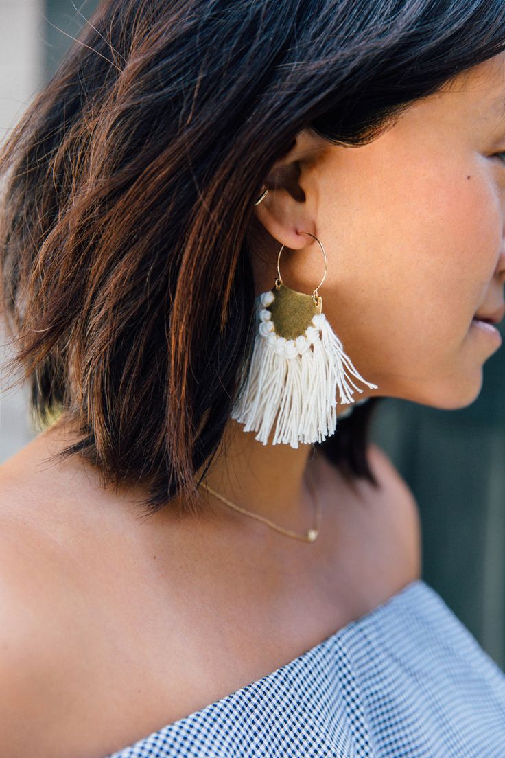 Brass-Fringe-Earrings