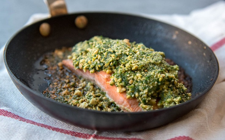 Cashew-Crusted-Salmon-with-“Ponzu”-Sauce