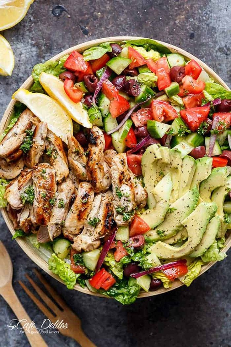 Grilled-Lemon-Herb-Mediterranean-Chicken-Salad