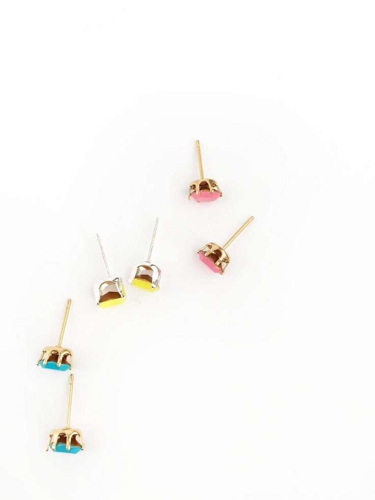 Stud-Earrings-with-Brightly-Colored-Gems