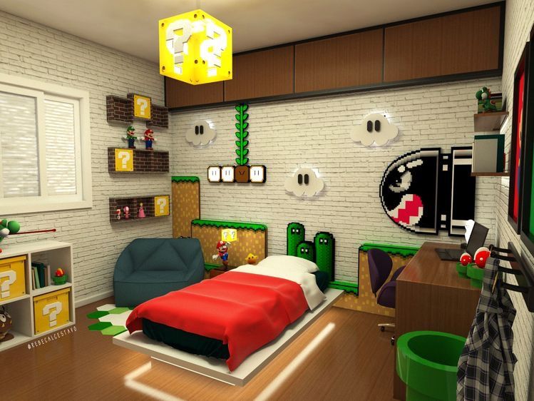 Football inspired bedroom