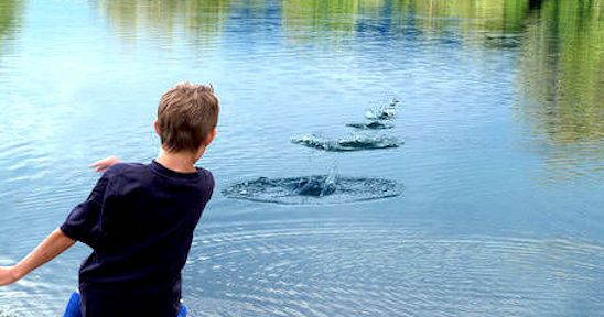 stone-skipping