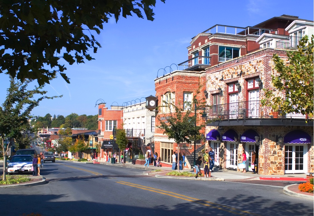 A beautiful city with new buildings.