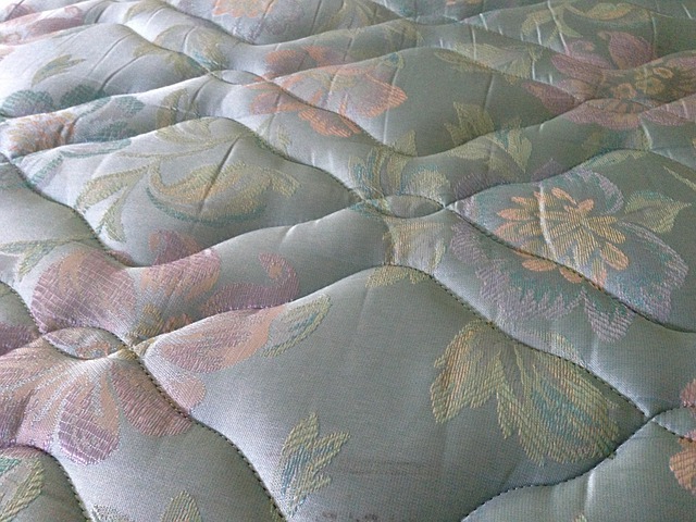 A colorful mattress with floral print.