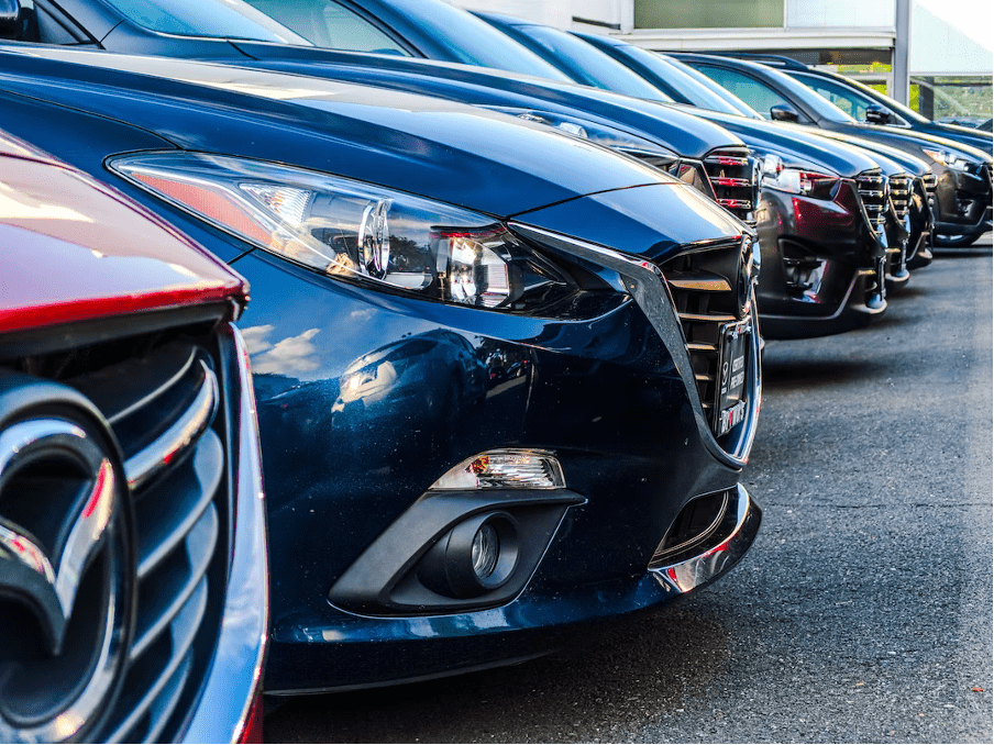 Fleet of cars.