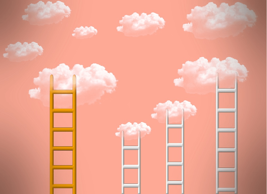 Ladders and clouds.